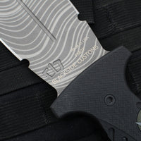 Blackside Customs Fairgate Smachet- Double Edge - Black G-10 Handle Scales- Beskar Finished PSB27 Blade BSC-FAIR-BESKAR-BLKG10