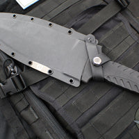 Blackside Customs Fairgate Smachet- Double Edge - Black G-10 Handle Scales- Beskar Finished PSB27 Blade BSC-FAIR-BESKAR-BLKG10