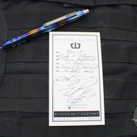 Blackside Customs Titanium Pen - Flamed and Polished v6