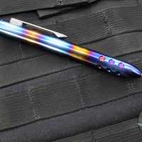 Blackside Customs Titanium Pen - Flamed and Polished v6