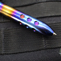 Blackside Customs Titanium Pen - Flamed and Polished v6
