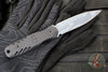 Blackside Customs Phase 7- Double Edge Dagger - Black Aluminum Scales- Grey Half Tone Camo Finished PBS27 Steel Blade BSC-P7-BLKAL-HALFGRY