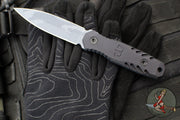 Blackside Customs Phase 7- Double Edge Dagger - Black Aluminum Scales- Grey Half Tone Camo Finished PBS27 Steel Blade BSC-P7-BLKAL-HALFGRY