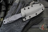 Blackside Customs Phase 7- Double Edge Dagger - Black Aluminum Scales- Grey Half Tone Camo Finished PBS27 Steel Blade BSC-P7-BLKAL-HALFGRY