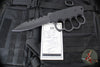 Blackside Customs Trench Boss- Single Edge Dagger - Black G-10 Handle Scales- Black REAPER Blade- Black Hardware