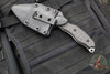 Borka Blades SB1 - John Gray Collaboration- Chisel Ground- Hand Ground Stonewash/Polished- Black G-10 Scales- Custom Leather Sheath