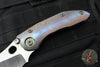 Borka Blades Custom Stitch- Cosmic Finished Titanium Handles and Clip- Satin Nightmare Grind Blade USN 2023