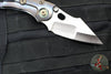 Borka Blades Custom Stitch- Cosmic Finished Titanium Handles and Clip- Satin Nightmare Grind Blade USN 2023