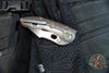 Borka Blades Custom Stitch- Cosmic Finished Titanium Handles and Clip- Satin Nightmare Grind Blade