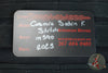 Borka Blades Custom Stitch- Cosmic Finished Titanium Handles and Clip- Satin Nightmare Grind Blade