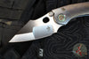 Borka Blades Custom Stitch- Cosmic Finished Titanium Handles and Clip- Satin Nightmare Grind Blade