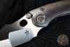Borka Blades Custom Stitch- Cosmic Finished Titanium Handles and Clip- Satin Nightmare Grind Blade