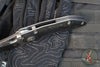 Borka Blades Custom Stitch- Cosmic Finished Titanium Handles and Clip- Satin Nightmare Grind Blade