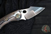 Borka Blades Custom Stitch- Cosmic Finished Titanium Handles and Clip- Satin Nightmare Grind Blade