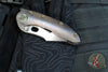 Borka Blades Custom Stitch- Cosmic Finished Titanium Handles and Clip- Satin Nightmare Grind Blade