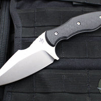 Borka Blades SB1 Fixed Blade -Stonewash with Carbon Fiber Scales