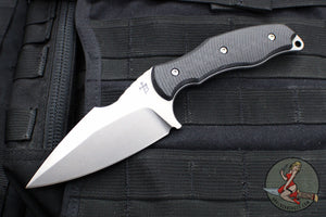 Borka Blades SB1 Fixed Blade -Stonewash with Carbon Fiber Scales