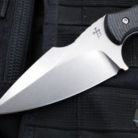 Borka Blades SB1 Fixed Blade -Stonewash with Carbon Fiber Scales