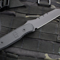 Blackside Customs Americana- Reverse Tanto Edge- Black Blade Finish- Black G-10 Scales BSC-AM-BLK-BLKG10