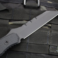Blackside Customs Americana- Reverse Tanto Edge- Black Blade Finish- Black G-10 Scales BSC-AM-BLK-BLKG10