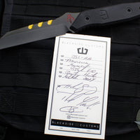 Blackside Customs Americana- Reverse Tanto Edge- Bounty Hunter Edition- Black G-10 Scales