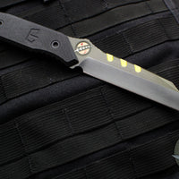 Blackside Customs Americana- Reverse Tanto Edge- Bounty Hunter Edition- Black G-10 Scales