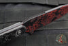 Blackside Customs Fedele X- Tanto Edge- Red Half-Tone Camo- Black Camo Carbon Scales BSC-FX-REDCAMO-CC