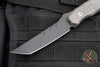 Blackside Customs Kimura Fixed Blade - Black Blade Finish- Black Carbo Camo Scales BSC-K1-BLK-BLKCC