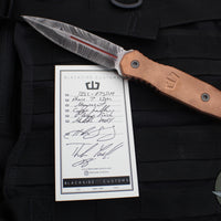 Blackside Customs Phase 7 SDM- Double Edge Dagger- Copper Handle- Beskar Redline Finish BSC-P7SDM-CU-BESKARREDLINE