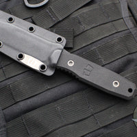 Blackside Customs Plan B Fixed Blade - Black G-10 Handle Scales- Black Camo Flying Tiger Graphic BSC-PB-BLK-FLYINGTIGER