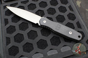 Blackside Customs Phase 7 SDM- Double Edge Dagger - Black G-10 Handle Scales- Magnacut Gray Matter Finished Blade BSC-P7SDM-BLK-GM