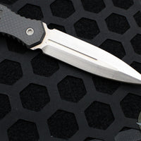 Blackside Customs Phase 7 SDM- Double Edge Dagger - Carbon Fiber Scales- Magnacut Stonewash Blade BSC-P7SDM-CF-SW