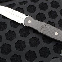 Blackside Customs Phase 7 SDM- Double Edge Dagger - Carbon Fiber Scales- Magnacut Stonewash Blade BSC-P7SDM-CF-SW