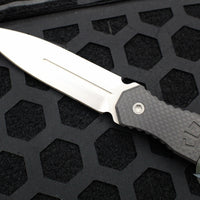 Blackside Customs Phase 7 SDM- Double Edge Dagger - Carbon Fiber Scales- Magnacut Stonewash Blade BSC-P7SDM-CF-SW