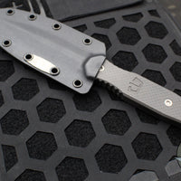 Blackside Customs Phase 7 SDM- Double Edge Dagger - Carbon Fiber Scales- Magnacut Stonewash Blade BSC-P7SDM-CF-SW