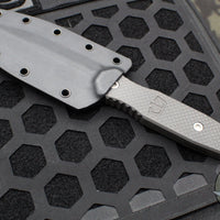 Blackside Customs Phase 7 SDM- Double Edge Dagger - Carbon Fiber Scales- Magnacut Stonewash Blade BSC-P7SDM-CF-SW