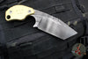 Blackside Customs/Strider Knives SLCC Fixed Blade- Tanto Edge- Beskar Edition- Brass Scale