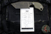 Blackside Customs/Strider Knives SLCC Fixed Blade- Tanto Edge- OD Green G-10 Scale- OD Green 1/2 Tone Camo Blade Finish