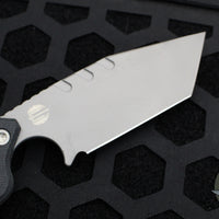 Blackside Customs/Strider Knives SLCC Fixed Blade- Tanto Edge- Black G-10 Scale- Gray Matter Blade Finish