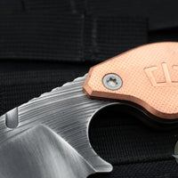 Blackside Customs/Strider Knives SLCC Fixed Blade- Tanto Edge- Beskar Edition- Copper Scale