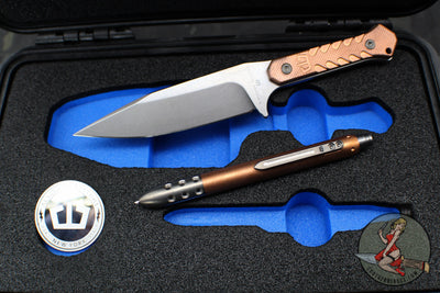 Blackside Customs- Special Cased Fidele-X - Copper Scaled- Stonewash- Copper Click Tank- Silver BSC Combat Club Coin-  BSC-SET-CU-FEDCLICK