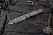 Blackside Customs Phase 7- Double Edge Dagger - Black Aluminum Scales- Tritium Inlay- Black PBS27 Steel Blade BSC-P7-BLKAL-TRIT-BLK