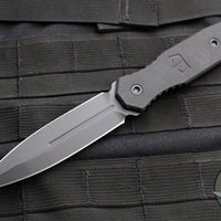 Blackside Customs Phase 7 SDM- Double Edge Dagger - Black G-10 Handle Scales- Black Finished Magnacut Blade BSC-P7SDM-BLK-BLK