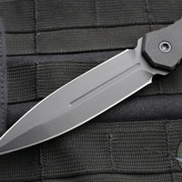 Blackside Customs Phase 7 SDM- Double Edge Dagger - Black G-10 Handle Scales- Black Finished Magnacut Blade BSC-P7SDM-BLK-BLK