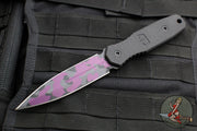 Blackside Customs Phase 7 SDM- Double Edge Dagger - Black G-10 Handle Scales- Grimace Camo Finished Magnacut Blade BSC-P7SDM-BLK-GRIMACE