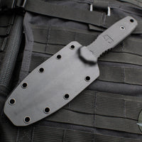 Blackside Customs Phase 7 SDM- Double Edge Dagger - Black G-10 Handle Scales- Grimace Camo Finished Magnacut Blade BSC-P7SDM-BLK-GRIMACE