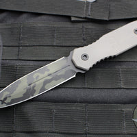 Blackside Customs Phase 7 SDM- Double Edge Dagger - Titanium Scales- Magnacut Black Camo Cerakote Blade BSC-P7SDM-TI-BLKCAMO