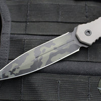 Blackside Customs Phase 7 SDM- Double Edge Dagger - Titanium Scales- Magnacut Black Camo Cerakote Blade BSC-P7SDM-TI-BLKCAMO