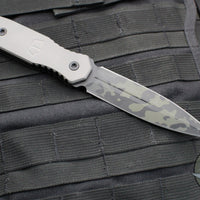 Blackside Customs Phase 7 SDM- Double Edge Dagger - Titanium Scales- Magnacut Black Camo Cerakote Blade BSC-P7SDM-TI-BLKCAMO