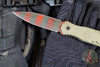Blackside Customs Phase 7 SDM- Double Edge Dagger - Freddy's Dirty Sweater Edition- Tan G-10 Handle Scales- Dirty Sweater Finished Blade BSC-P7SDM-FREDDY
